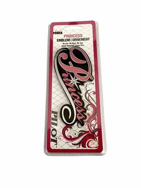 Pilot Automotive Ip-3184ct Pink Princess Emblem Ornement Decal Loves Barbie Be Fun Real You