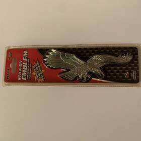 Ip-3012 Pilot New Chrome Flying Eagle Stick-on Adhesive Emblem Free Shipping