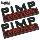 Amp-85100-314 Pimp Edition Emblem Badges Fit Chevy Honda Toyota Ford Car Truck Nameplate 2x
