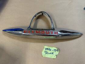 13544 Plymouth 13542 1946 1947 1948 Trunk Emblem Brake Light Ornament Coupe