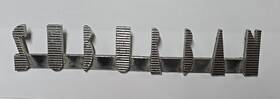 1686261 Plymouth 1957-58 Suburban Chrome Script Emblem Nameplate Oem Trim 10920