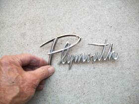 1950430 Plymouth 1959 Fury Savoy Coupe Convertible Rare Nice Mopar Emblem Script