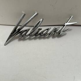2255629 Plymouth Vintage Valiant Metal Chrome Emblem Badge Early 60 S Trunk