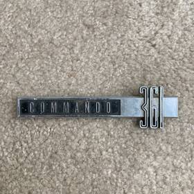 2276764 Plymouth 361 Commando Chrome Logo Fender Nameplate Emblem # Mopar 1963