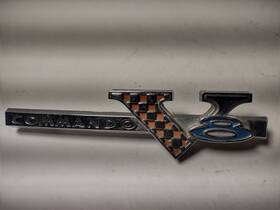 2578632 Plymouth Fender Commando V8 Emblem