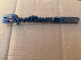 2956462 Plymouth 295646 1970-1979 Dodge Van Sportsman Royal Nameplate Emblem Oem
