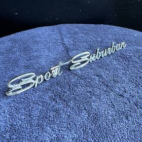 3446766 Plymouth Vtg 1971 Fury Sport Suburban Car Vehicle Emblem Badge