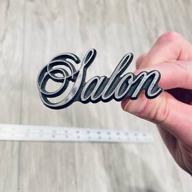 3811451 Plymouth 1975 - 1978 Fury Salon Quarter Panel Script Emblem Used 75 78