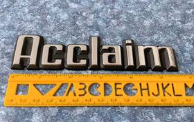 4422783 Plymouth 1989-1995 Acclaim Emblem Chrome Plastic Script Badge 19039 Exc