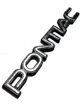 10037554 Pontiac 4.25 Inch Chrome Emblem Badge Logo 231s1