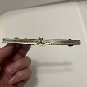 4856343 Pontiac Vintage Interior Door Emblem - 5-1/2 Inch Long Oem Metal Early 60 S