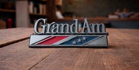 490627 Pontiac 1973 1975 Grand Am Fender Emblem Badge Oem Part #490627 4 Inch