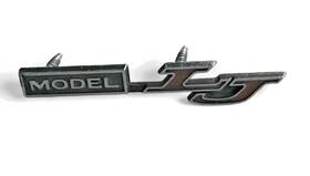 491089 Pontiac Model Lj Emblem 1976 Grand Prix Oem Console Badge 3 Inch Script