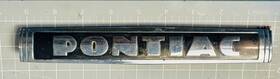 504242 Pontiac Rear Emblem For 1940 And 1941 Deluxe Six Sport Coupe