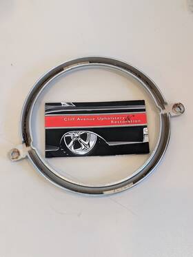 523407 Pontiac 57 Passenger Car And Wagon Rear Emblem Ring Chrome