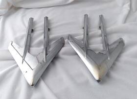 529727 Pontiac 1958 Fender Ornament Pair Left Right Lh Rh