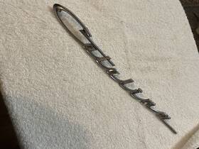 536567r Pontiac 1964 Catalina Script Emblem All Mounting Pins Defect Vintage Oem 536567r Pontiac 1964 Catalina Script Emblem All Mounting Pins Defect Vintage Oem