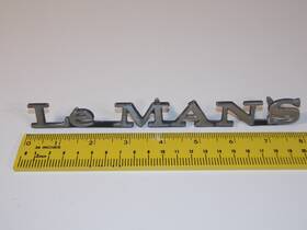 545613 Pontiac Vtg 70 71 72 Le Mans Lemans Oem Car Fender Badge Emblem Script
