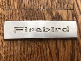 7728719 Pontiac 772819 One 1968 Firebird Standard Door Panel Emblem Original