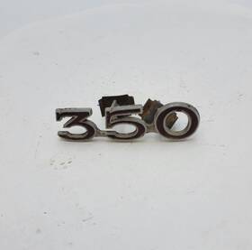 9795260 Pontiac Vintage Firebird Front Grille Badge 350 Emblem Logo Red Oem