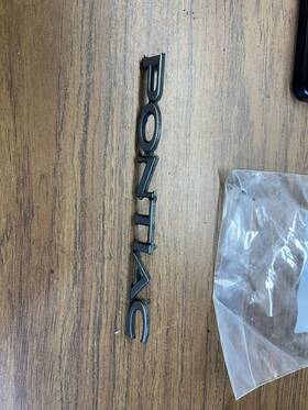 9882700 Pontiac 1973 - 1977 Truck Emblem Script #1