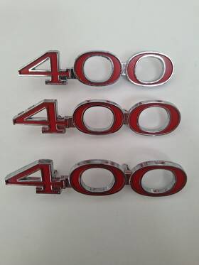 8717044 Pontiac Gm 400 Fender Emblem 1968-1974 Firebird Lemans Gto Tempest Catalina