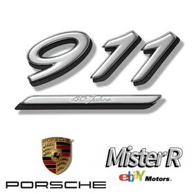 99655923711 Porsche 40 911 996 Carrera Jahre Emblem Silver 40th Anniversary #99655923711