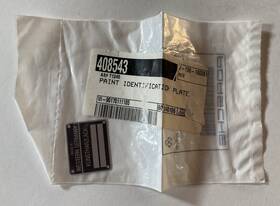 901.701.111.05 Porsche 90170111105 911 1966-83 Paint Identification Plate New