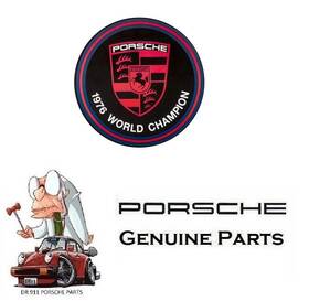 911-701-103-28 Porsche 1976 World Champion Marken Weltmeister Window Sticker Decal 91170110328