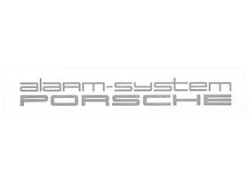 911-701-250-00 Porsche Alarm System Sticker Genuine 91170125000