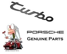 95155909300 Porsche 944 Turbo Inch Emblem In Black Genuine