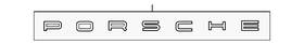 95b-853-675-q Porsche Genuine Hatch Emblem