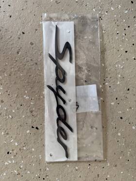 98755923903 Porsche New Boxster Inch Spyder Rear Emblem Black P/n