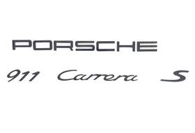 99104480382041 Porsche New Genuine 911 991 Carrera S Gloss Black Emblem Badge