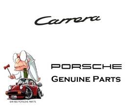 99155923702 Porsche Genuine 991 Inch Carrera Black Emblem Insignia Logo Script