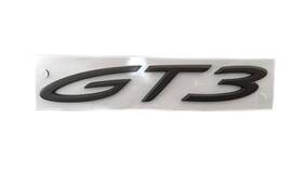 992-853-675-g-ok1 Porsche Gt3 Script Rear Badge In Black 992 Genuine 992853675gok1