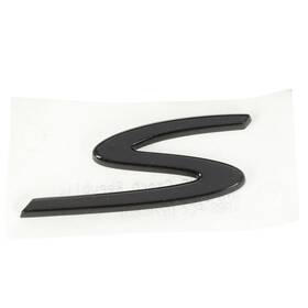 992-853-685-041 Porsche Genuine 911 Taycan Rear Decklid Black Gloss S Nameplate