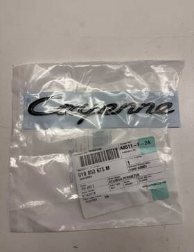 9y0853675m Porsche Oem Cayenne 9y0 Emblem Original