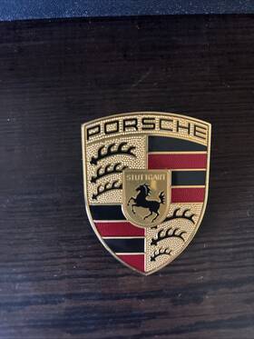 992-044-820-35-84a Porsche Accessories Emblem Made In Germany Decent Condition Even Has A Date Of Make