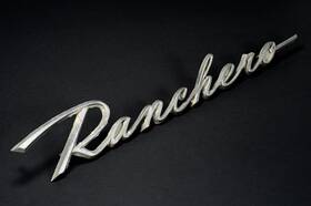 C1db16098 Porsche Vintage Original 1960-65 Ford Ranchero Fender Emblem Badge Oem #c1db16098