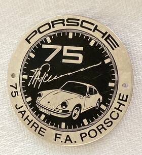 Wap.103.000.0c Porsche Design 75th Year Of F.a. Grill Badge With Mounting Hardware