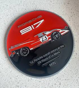 Wap0509170mszg Porsche Grill Badge Ltd Edition No.23 917 1st Le Mans Winner 1970