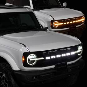 92852 Putco Luminix Inch Bronco Oval Front Led Emblem