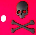 Rki Black Skull Cross Bones Logo Emblem Sticker Decal Real