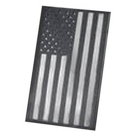 15802 Royalty Core Inch Us Flag Satin Black Emblem