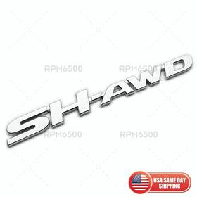 75732-tgz-a01 Rpm6500 05-17 Acura Sh-awd Tailgate Trunk Lid Badge Logo Sport Emblem Nameplate Chrome