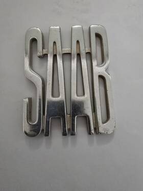 1026180 Saab Rare 95 96 V4 Radiator Grille Emblem 730812 Vintage 1965-1968