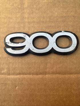 9280256 Saab 1984-1994 900 Rear Trunk Badge Nameplate Emblem Oem