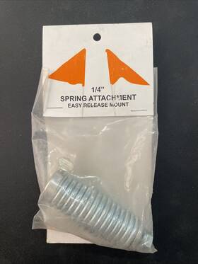 0521-0874 Safety Vehicle Emblem 1/4 Inch Flag Spring .25sa