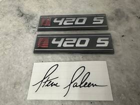 06-1206-c18535a Saleen Nos 420s Exterior Badges Pair Steve Signature Decal Rare